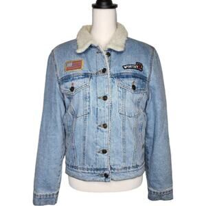 Salty Honey‎ Sherpa Jean Jacket Limited Edition Size L